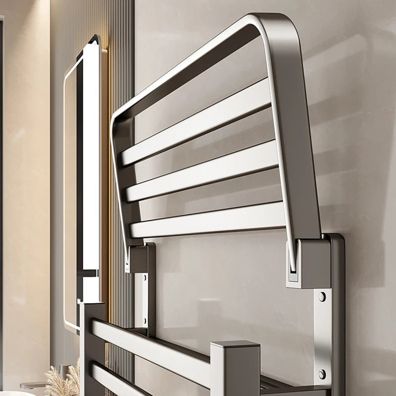 Electric Heated Towel Rail Bathroom Wall Towel Rack Thermostat Sterilization Towels Warmers Storage Towels Dryer Accessories